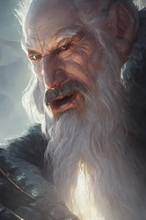 Prompt: dungeons and dragons evil wizard character closeup side profile portrait, dramatic light, dungeon background, 2 0 0 mm focal length, painted by stanley lau, painted by greg rutkowski, painted by stanley artgerm, digital art, trending on artstation