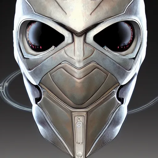 Image similar to photo realistic!! cyborg balaclava designs, very symmetrical, mecha inspired, unreal engine