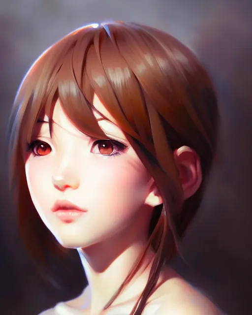 Image similar to portrait Anime girl cute-fine-face, pretty face, realistic shaded Perfect face, full body, fine details. Anime. realistic shaded lighting by Ilya Kuvshinov Giuseppe Dangelico Pino and Michael Garmash and Rob Rey