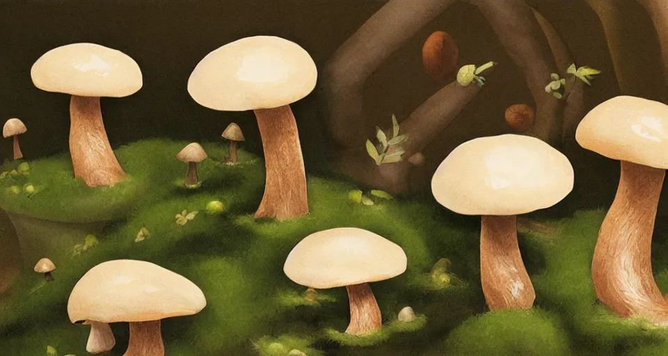 Image similar to mushrooms by Tokio Aoyama, Mario Martinez, David Normal