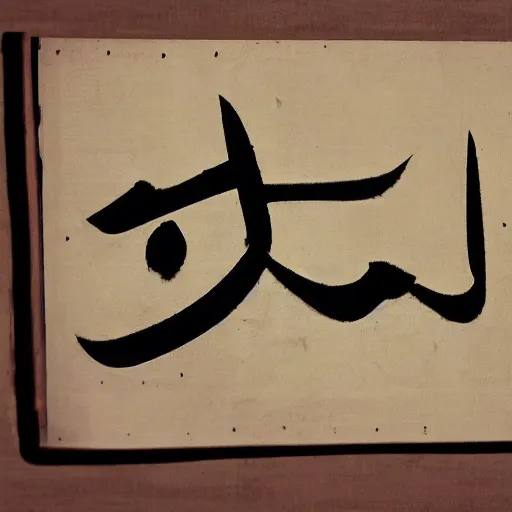 Image similar to arabic chinese script