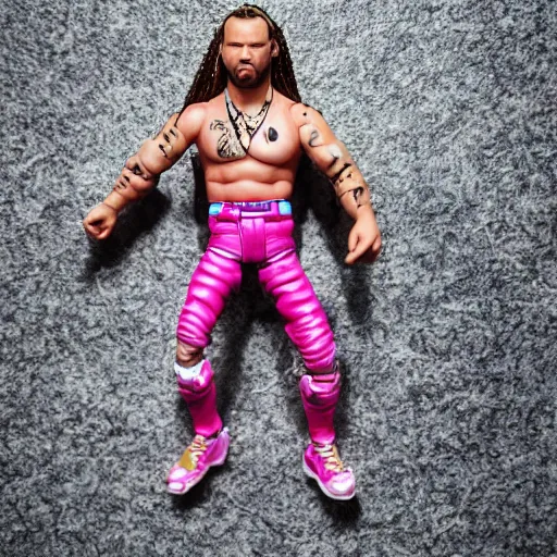 Image similar to jody highroller, miniature action figure, promotional studio photography