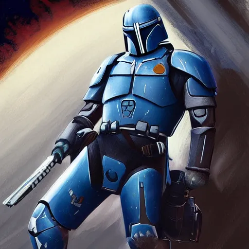 Image similar to masterpiece very detailed artwork of Jango Fett, sci fi, artstation, digital art