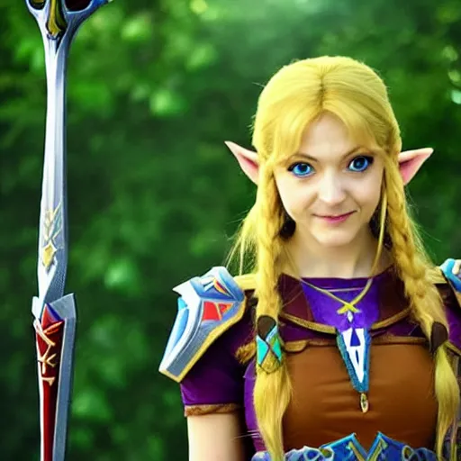 Image similar to Zelda from Legend of Zelda