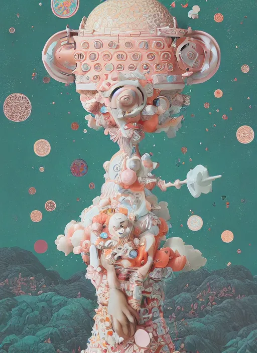 Image similar to a surreal contemporary ceramic sculpture by victo ngai and hikari shimoda