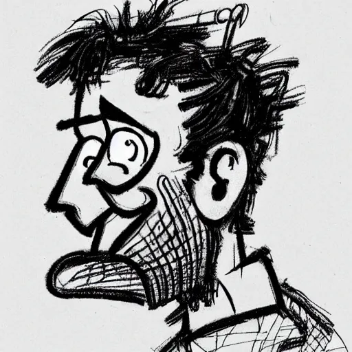 Image similar to a realistic yet scraggly portrait sketch of the side profile of a stern and sophisticated spongebob squarepants, trending on artstation, intricate details, in the style of frank auerbach, in the style of sergio aragones, in the style of martin ansin, in the style of david aja, in the style of mattias adolfsson