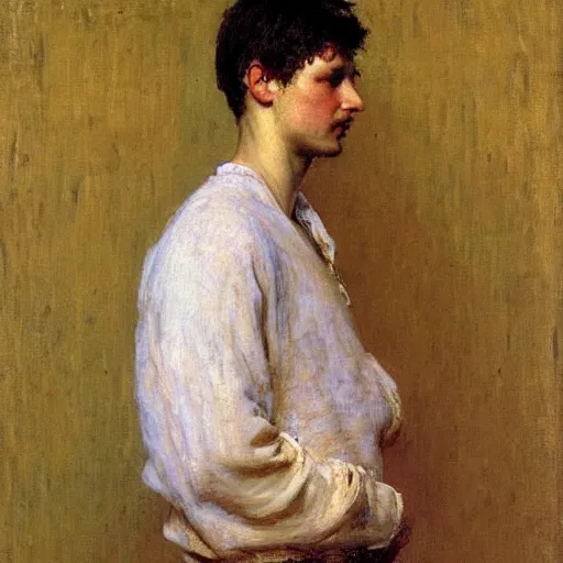 Image similar to augustus, by ilya repin, oil on canvas, 1 8 8 3