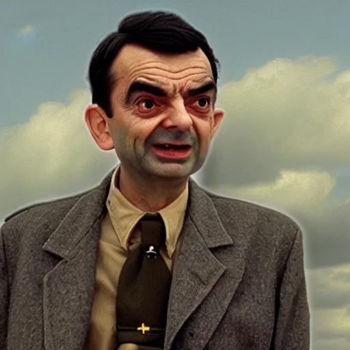 Image similar to Mr Bean in Saving Private Ryan