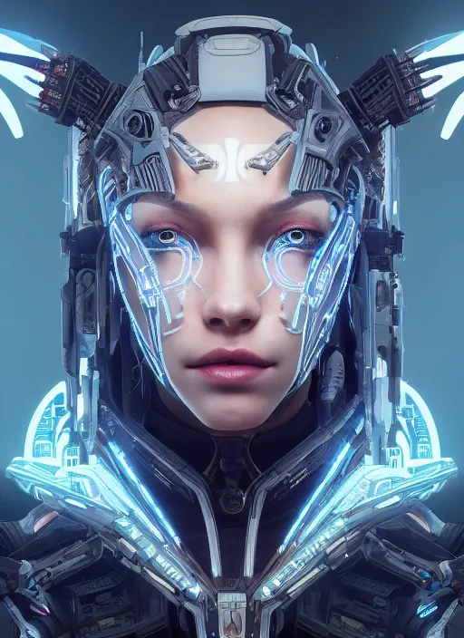 Prompt: symmetry!! portrait of cyberpunk alien in the style of horizon zero dawn, machine face, intricate, elegant, highly detailed, digital painting, artstation, concept art, smooth, sharp focus, illustration, art by artgerm and greg rutkowski and alphonse mucha, 8 k