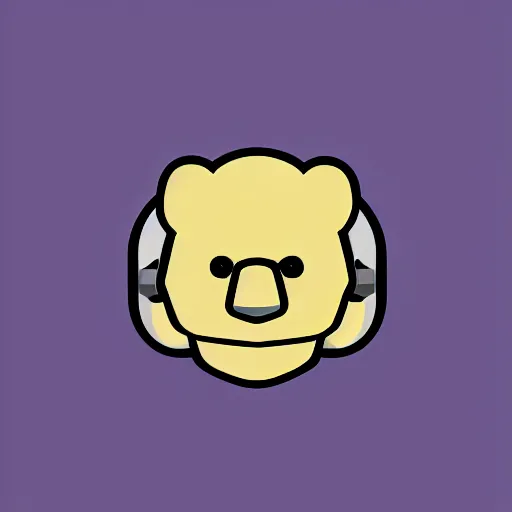 Image similar to iconic vector logo of cute cuddly pink bear with a podcast microphone, melodic, headphones, music, streaming, dreamy, isometric, adorable, octane render, golden ratio, 4k UHD, iconic design