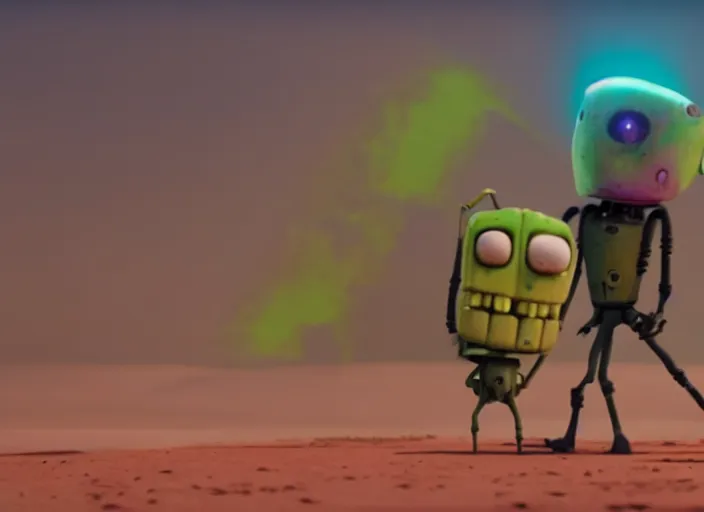 Image similar to film still of gir in the new scifi movie, 4 k