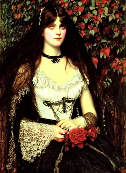 Image similar to ( gothic # ) princess portrait. by william henry hunt * *, highly detailded