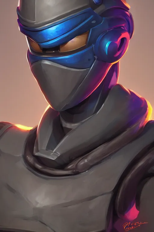 Image similar to epic mask helmet robot ninja portrait stylized as fornite style game design fanart by concept artist gervasio canda, behance hd by jesper ejsing, by rhads, makoto shinkai and lois van baarle, ilya kuvshinov, rossdraws global illumination radiating a glowing aura global illumination ray tracing hdr render in unreal engine 5