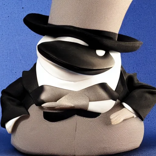 Prompt: frog wearing tuxedo and top hat, 8k