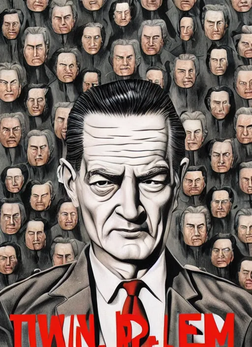 Image similar to twin peaks movie poster art by gervasio gallardo