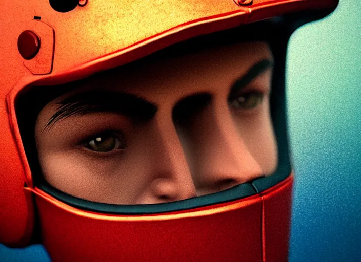 Prompt: beautiful extreme closeup portrait photo in style of frontiers rendered in octane 3d , of iknights in motorcycle helmets play soccer fashion magazine September retrofuturism edition, highly detailed, soft lighting, elegant , lighting, 35mm , Edward Hopper and James Gilleard, Zdzislaw Beksinski, Steven Outram, highly detailedrich deep colors. rich deep colors. Beksinski painting, art by Takato Yamamoto. masterpiece. rendered in blender, ultra realistic, smooth shading, ultra detailed, high resolution, cinematic, unreal 6