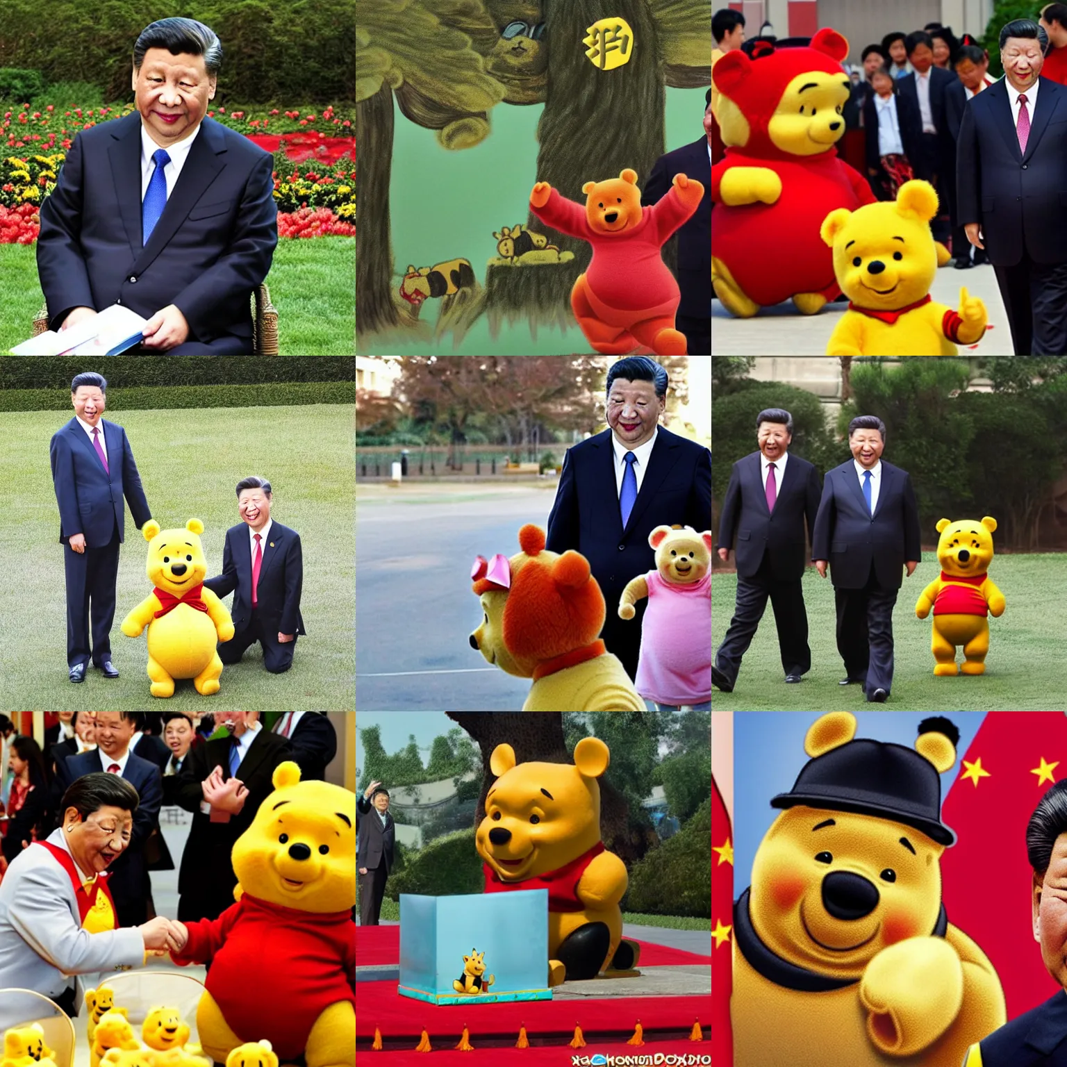 Prompt: xi jinping as winnie the pooh
