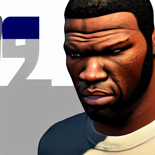 Image similar to 50 cent 3D model character from Gta 5