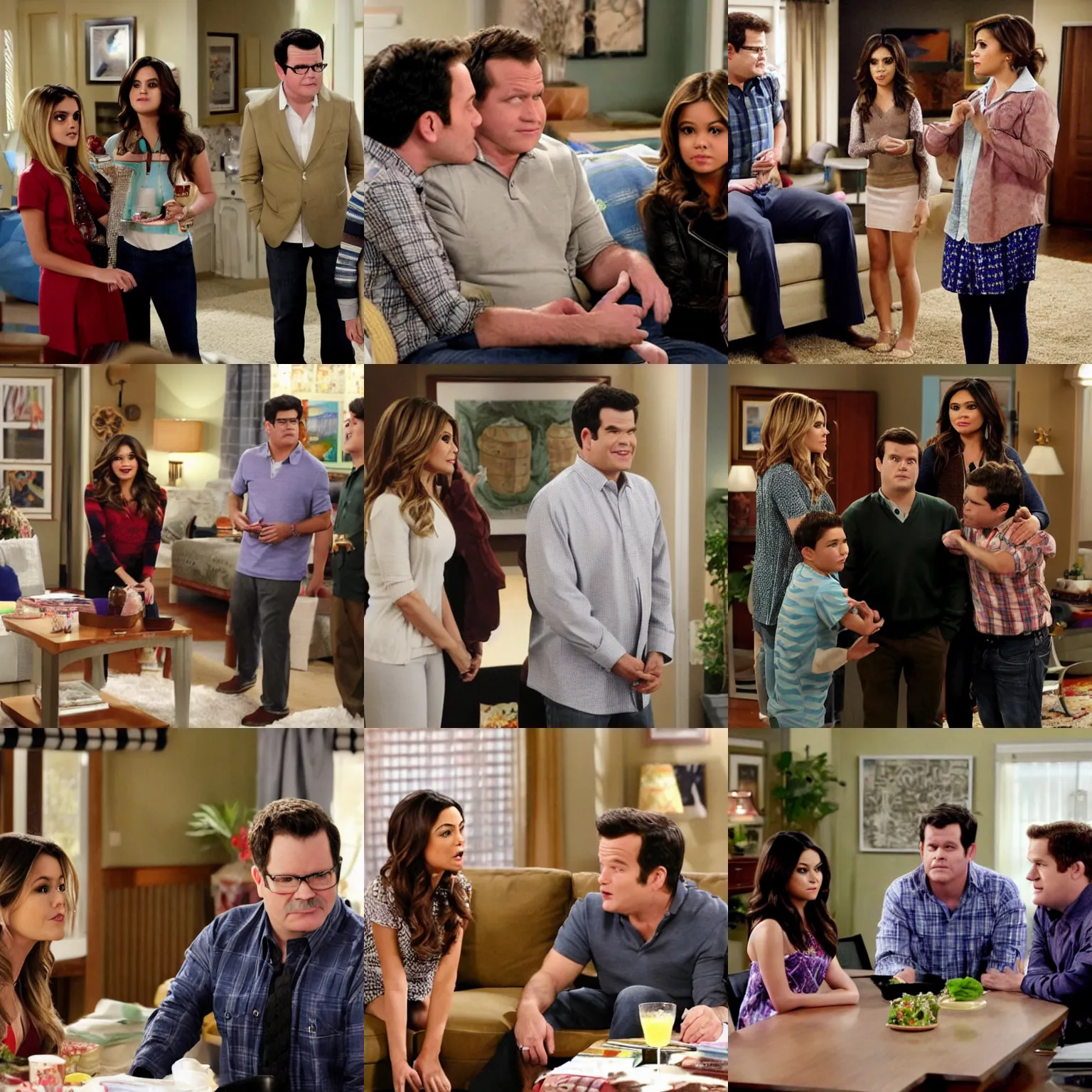 Prompt: a scene from modern family ( tv show )