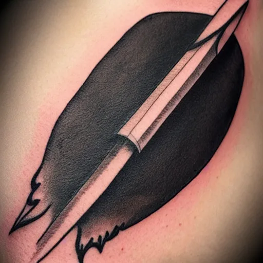 Image similar to minimal dagger tattoo