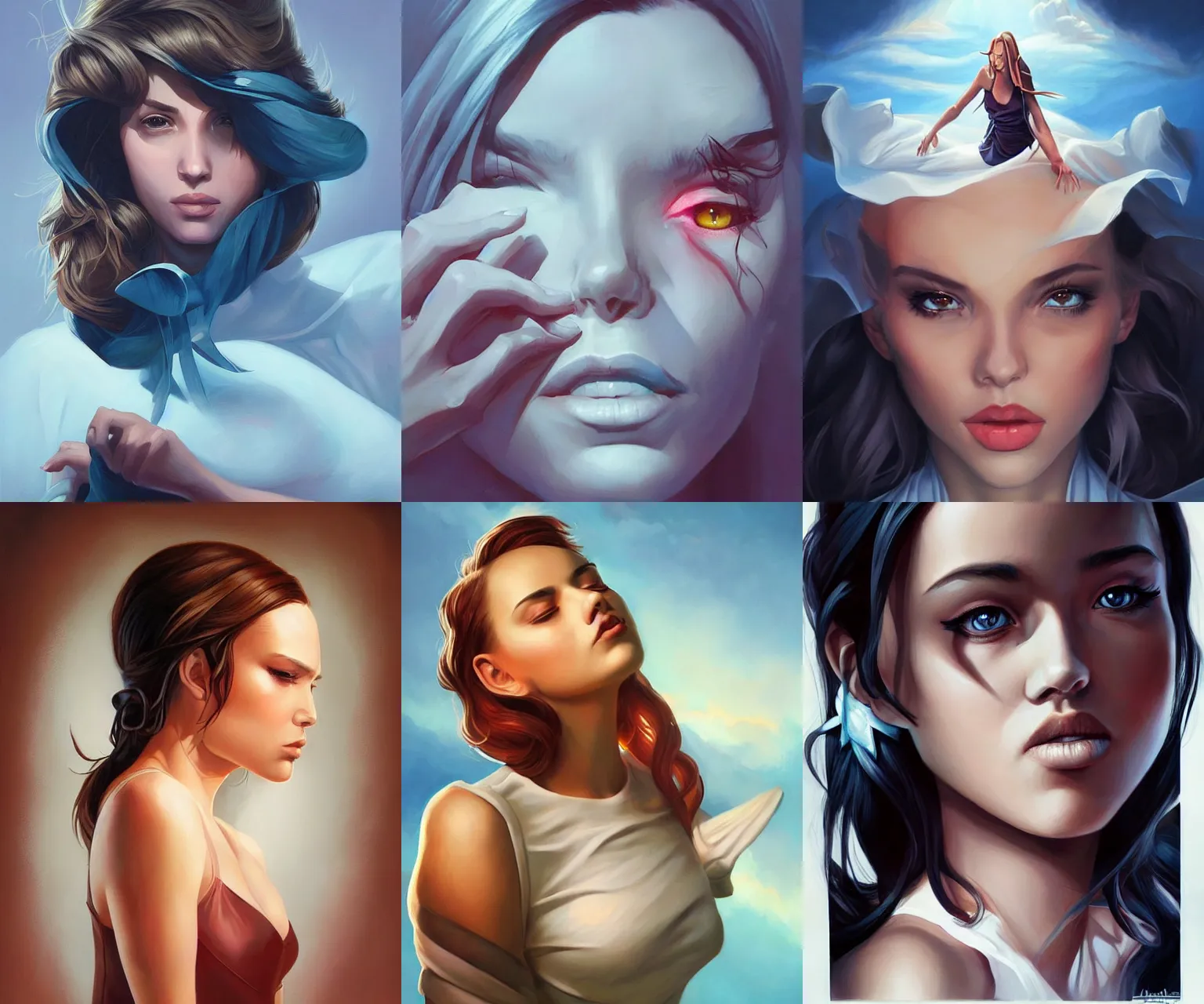 Prompt: dramatic portrait by artgerm and loish, rhads, stunning artwork