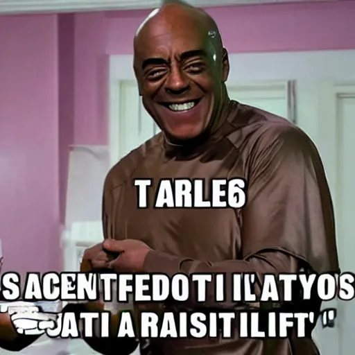 Image similar to a spicy meme of ainsley harriott