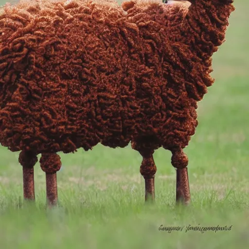 Prompt: rusty sheep