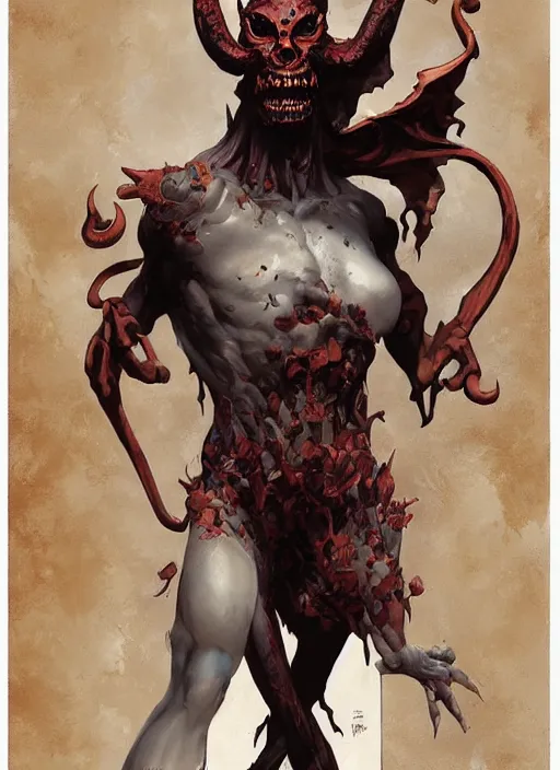 Image similar to demon holding a sign with the word ALEX written on it by artgerm and Craig Mullins, James Jean, Andrey Ryabovichev, Mark Simonetti and Peter Morbacher 16k