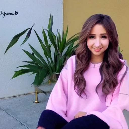 Image similar to placid pastel famous streamer Imane Anys also known as Pokimane