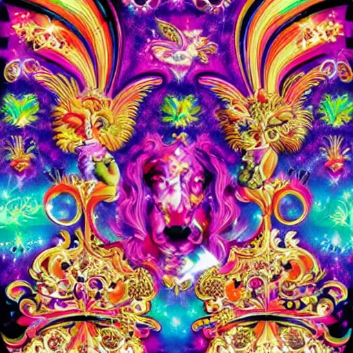 Image similar to Lisa Frank and Baroque collaboration