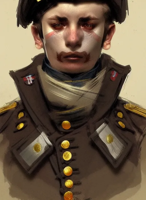 Image similar to 1 8 5 5 injured british crimean war soldier, character face study, multiple angles, directions and moods. faces only, concept art finely detailed perfect art, painted by greg rutkowski makoto shinkai takashi takeuchi studio ghibli, pinterest, cevagraf comics