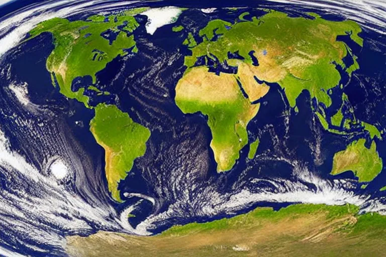 Prompt: photo of planet earth from space