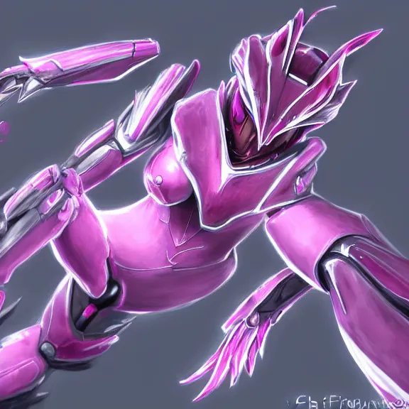 Image similar to very close up foot pov shot, hyperdetailed elegant beautiful stunning, anthropomorphic mecha female dragon, showing detailed dragon paws to camera, sharp claws, soft pads, sharp silver armor, fuchsia skin, anthro dragon art, warframe destiny fanart, furry paws furry, furaffinity, deviantart, octane, ekasportal