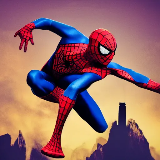 Image similar to Spiderman goes to a rave party and drink himself drunk, Spiderman drinks Viking Fjord vodka straight from the bottle, Spiderman in the moshpit, Realistic, HDR, HD, Real Event, 8K,