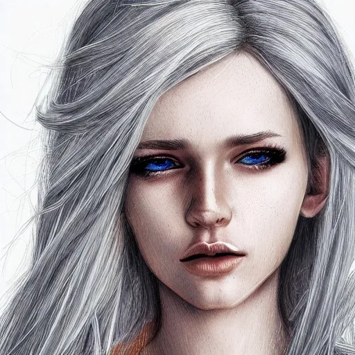 Prompt: beautiful russian teenager with short platinum blonde hair, HD, D&D 4k, 8k, incredibly detailed, anatomical, intricate, masterpiece, digital illustration, character design, concept art