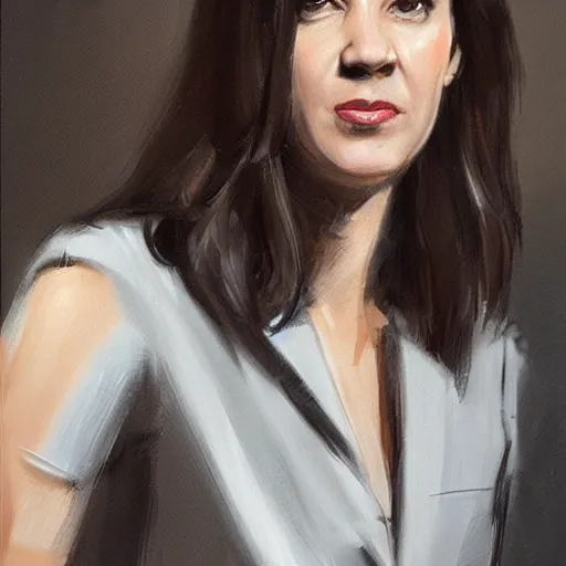 Image similar to maia sandu hyperrealistic, style of greg rutkowski