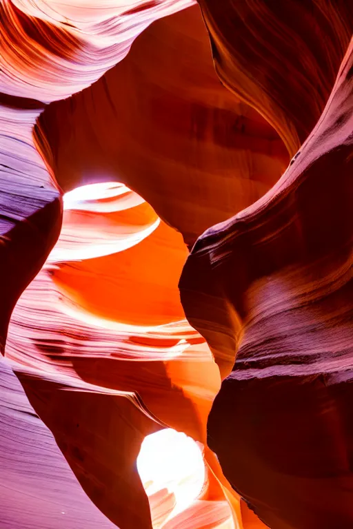 Prompt: antelope canyon inside a mountain