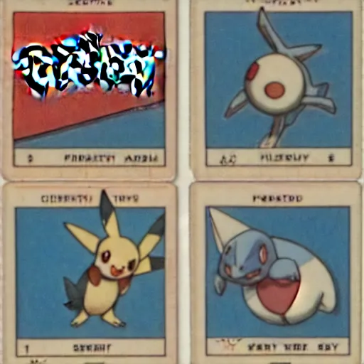 Prompt: pokemon card from the 1 9 5 5