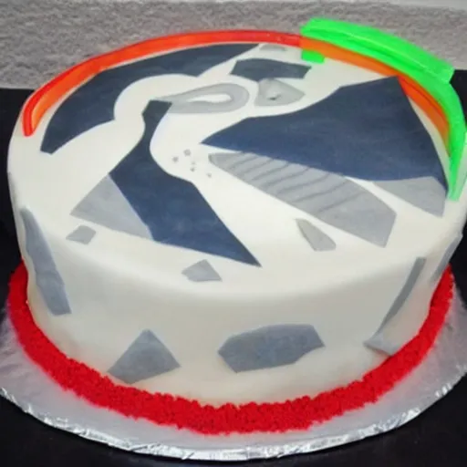 Image similar to a futuristic cake, concept