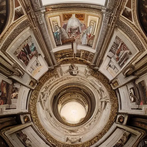 Prompt: the secrets inside the Vatican, Sureal, Trending artstation, cinematográfica, digital Art