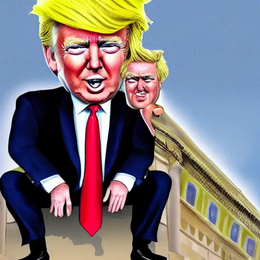 Image similar to donald trump caricature