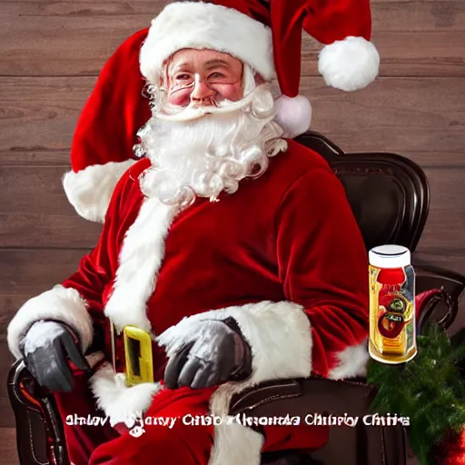 Uncle Aloysius SNAKEOIL brand Santa SIPTECH christmas | Stable Diffusion