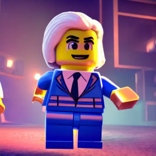 Prompt: Benjamin Netanyahu in The Lego Movie, unreal 5, DAZ, hyperrealistic, octane render, cosplay, RPG portrait, dynamic lighting