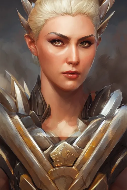 Image similar to amazon valkyrie athena, d & d, fantasy, portrait, highly detailed, headshot, digital painting, trending on artstation, concept art, sharp focus, illustration, art by artgerm and greg rutkowski and magali villeneuve