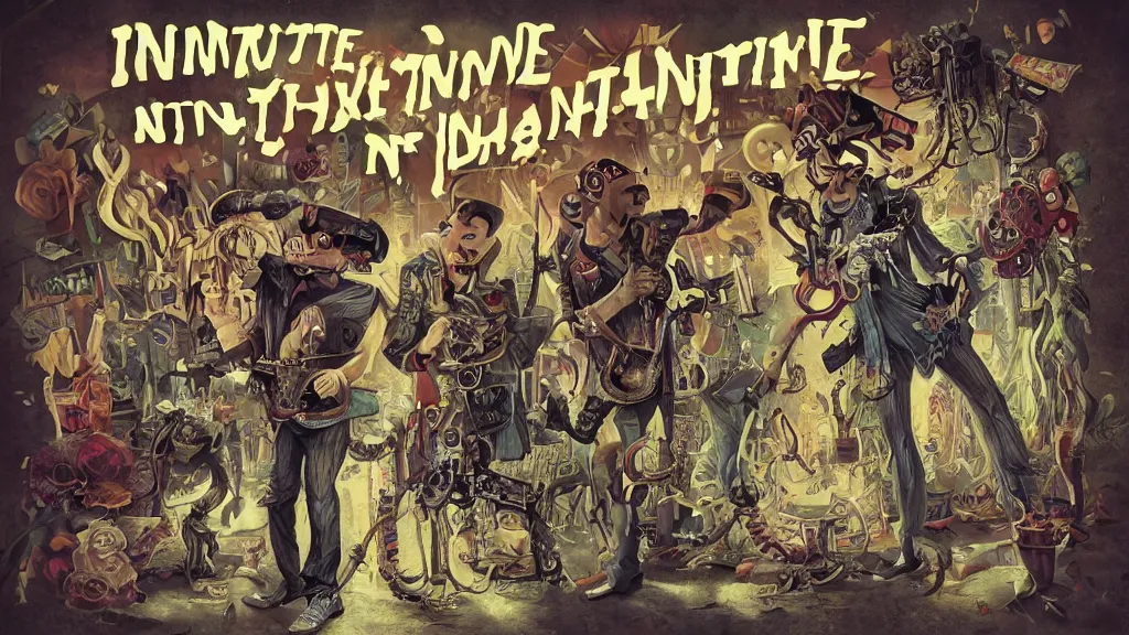 Image similar to decopunk sane infinite nightmare