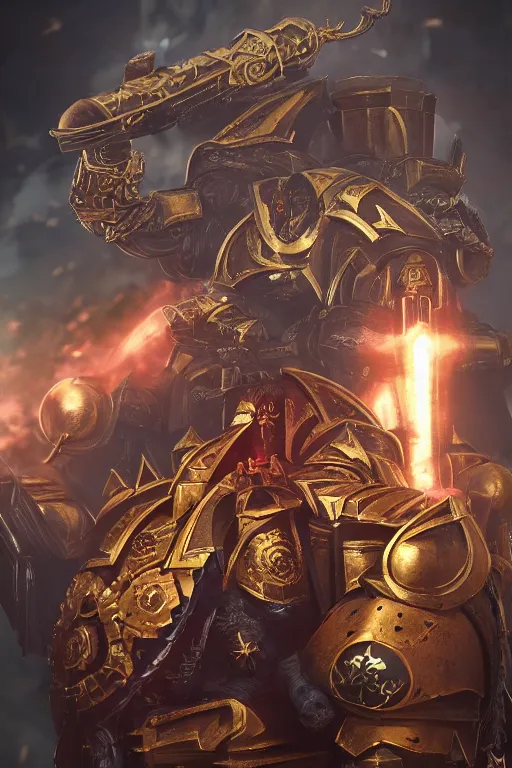 Image similar to queen portrait heros warhammer 4 0 k horus heresy fanart - the primarchs emperor by johannes helgeson animated with vfx concept artist & illustrator global illumination ray tracing hdr fanart arstation zbrush central hardmesh 8 k octane renderer comics stylized