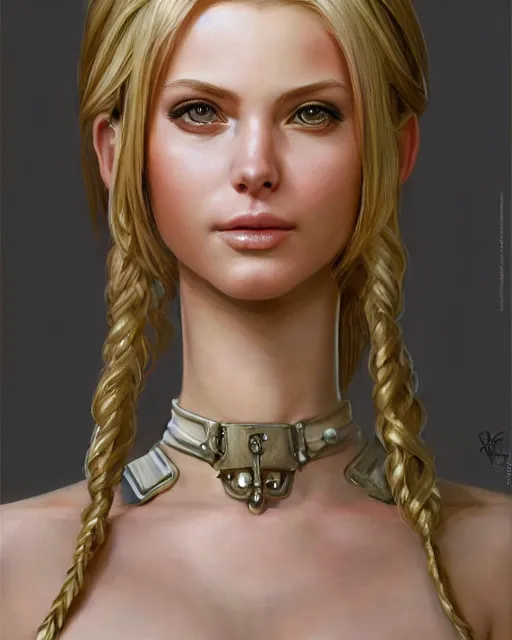 Image similar to human barbie portrait | highly detailed | very intricate | symmetrical | cinematic lighting | award - winning | closeup portrait | balthier final fantasy | painted by donato giancola and mandy jurgens and charlie bowater | featured on artstation