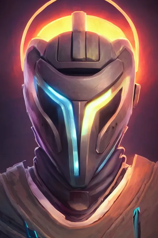 Image similar to epic mask helmet robot ninja portrait stylized as fornite style game design fanart by concept artist gervasio canda, behance hd by jesper ejsing, by rhads, makoto shinkai and lois van baarle, ilya kuvshinov, rossdraws global illumination radiating a glowing aura global illumination ray tracing hdr render in unreal engine 5