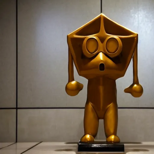 photo of the SCP-173 statue, by the SCP Foundation