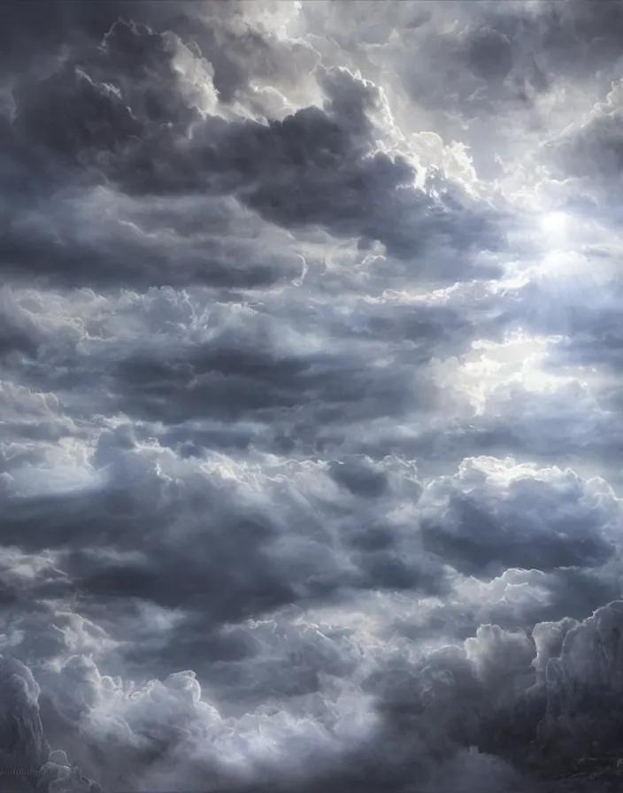 Image similar to Gates of heaven in the clouds by paul chadeison, concept art, ultra realistic, super detailed, photorealistic, cinematographic, epic lighting, religious